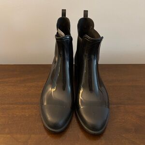 Black Lemon Jelly Women's Ankle Rain Boots Size 7.5